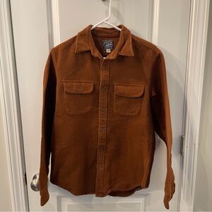 J. Crew Rust/Brown Chamois Casual Button-Up Shirt